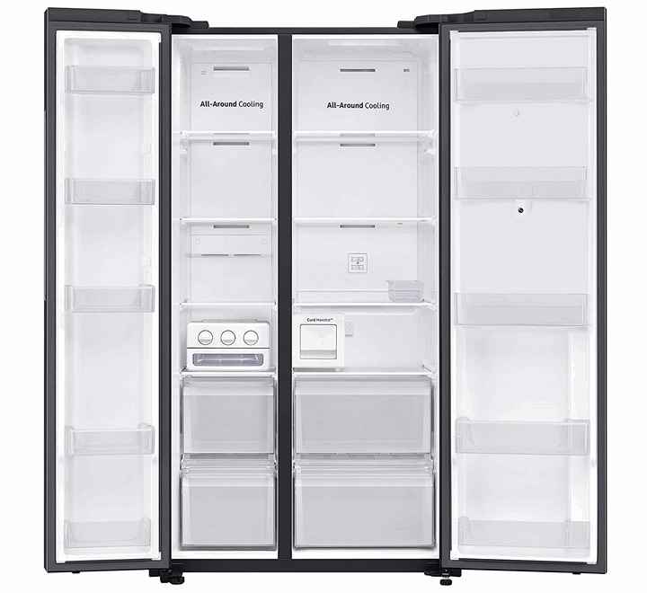 SAMSUNG 673 L Frost Free Multi-Door Refrigerator (Gentle Black Matt RS72A5FC1B4/TL)